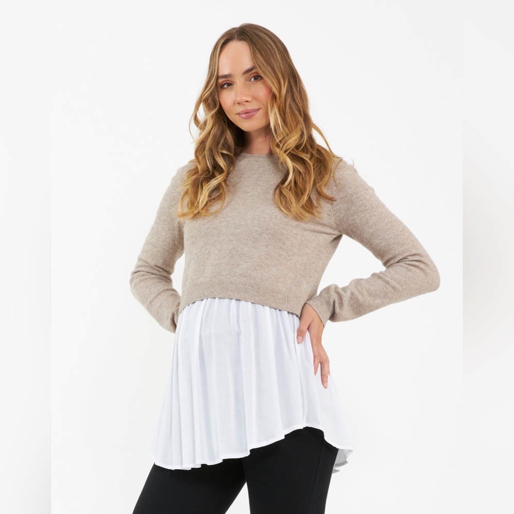 NWT Ripe Two-Piece Maternity Sweater - Picture 2 of 8